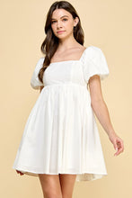 Load image into Gallery viewer, Stolen My Heart White Babydoll Dress
