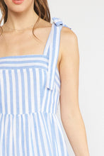 Load image into Gallery viewer, Vacay Getaway Striped Midi Dress- Blue
