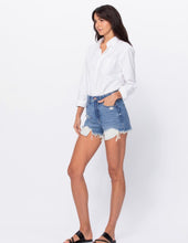 Load image into Gallery viewer, On My Mind Distressed Denim Shorts
