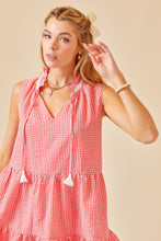Load image into Gallery viewer, Backyard Party Red Gingham Dress
