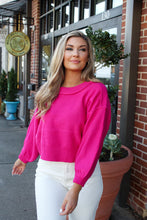 Load image into Gallery viewer, Good Together Fuchsia Sweater Top
