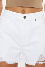 Load image into Gallery viewer, Forever Young White Denim Shorts
