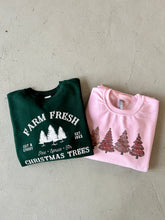Load image into Gallery viewer, Pink Christmas Trees Crewneck Pullover
