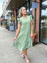 Load image into Gallery viewer, Closer To My Dreams Midi Dress- Sage
