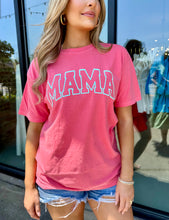 Load image into Gallery viewer, “MAMA” Watermelon Puff Print Tee
