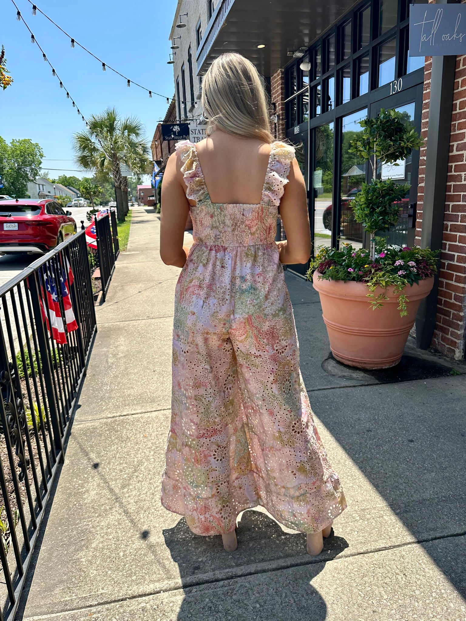 The Perfect Eyelet Jumpsuit for Spring and Summer - Musings by Madison