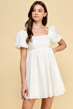 Load image into Gallery viewer, Stolen My Heart White Babydoll Dress
