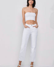Load image into Gallery viewer, Back With Me White Straight Leg Jeans
