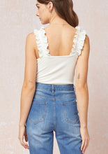 Load image into Gallery viewer, Free Soul Ruffle Bodysuit- Off White
