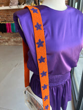 Load image into Gallery viewer, Clemson Star Beaded Bag Strap
