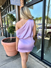 Load image into Gallery viewer, Remember This Moment Lavender Wrap Dress
