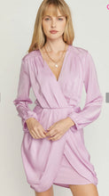 Load image into Gallery viewer, Be Mine Light Pink Satin Dress
