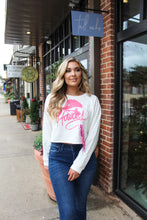 Load image into Gallery viewer, &quot;Howdy&quot; White Cropped Pullover
