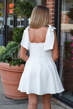 Load image into Gallery viewer, The Perfect Night White Bow Dress
