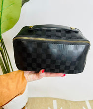 Load image into Gallery viewer, The Madison Luxe Cosmetic Bag- Black
