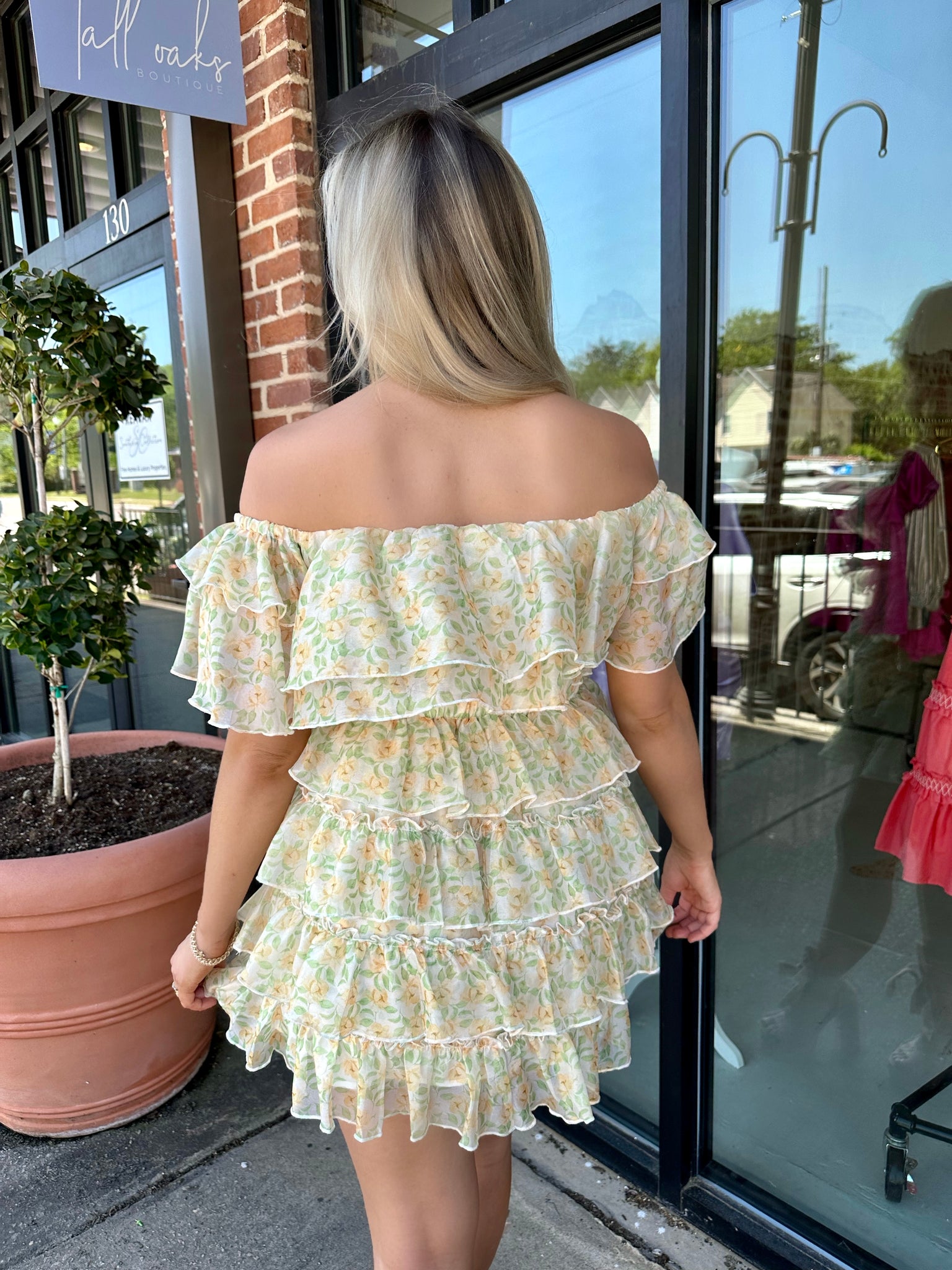 Meet Me In Spring Floral Mini Dress – Tall Oaks Boutique
