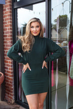 Load image into Gallery viewer, I&#39;m The Problem Dark Green Long Sleeve Dress
