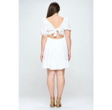 Load image into Gallery viewer, Caught Feelings Curvy White Dress
